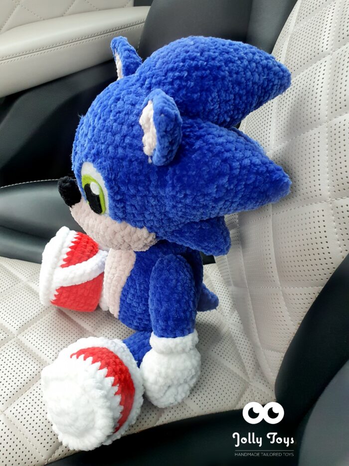 Hedgehog Super Sonic Crochet Toy