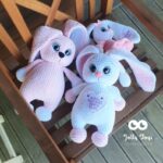 Personalised milky white and pink bunny - Image 4