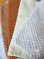 Baby blanket white, brown - Image 2