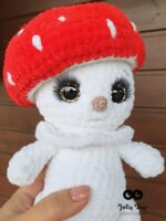 Lovely personalised toadstool. Crochet toy - Image 2