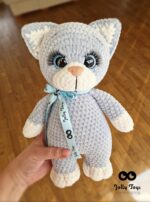 Big grey cat, symbol of the year 2023 personalised toy - Image 4
