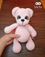 Pink teddy bear, name gift, bear - Image 7