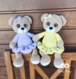 Lavender bear girl. Named teddy girl - Image 3