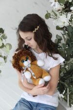 Dark yellow lion. Personalised gift