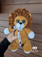 Dark yellow lion. Personalised gift - Image 3