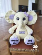 Sunny elephant girl Personalized crochet gift - Image 4