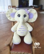 Sunny elephant girl Personalized crochet gift - Image 3