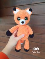 Adorable fox Personalised crochet toy - Image 2