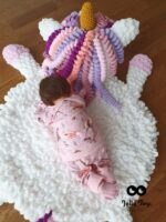 Handmade unicorn rug, children's rug, soft sheep Home decore - Image 6