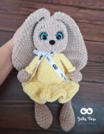 Yellow set: baby blanket and bunny - Image 2