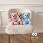 Light brown teddy bear, personalised toy - Image 4