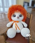 Orange hedgehog with silky spines