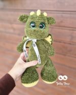 Cute green/yellow dragon, symbol of 2024 - Image 2