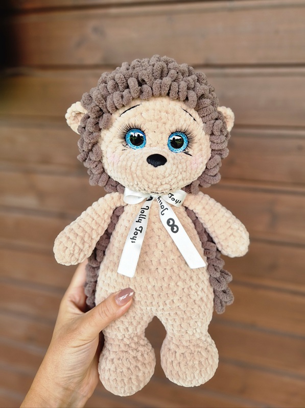 1000118886 Personalized crochet hedgehog with name and birth details - Image 1