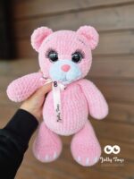 Personalized pink teddy bear