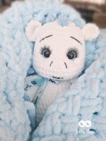 White/light blue cute dragon Name cat gift - Image 4