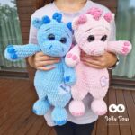 Blue cuddly dragon Name gift - Image 4