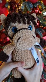 Isikupärane heegeldatud helepruun hobune-Sinu beebi esimene parim sõber ja armsaim mälestus! - Image 3