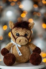 Big dark brown horse Personalized gift