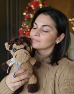 Personalized crocheted light brown horse -Your Baby’s First Best Friend and Sweetest Keepsake! - Image 2